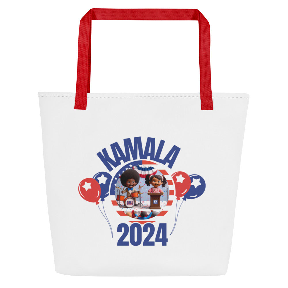 ChopMaster J - "A Girl Named Kamala" - Large Tote Bag