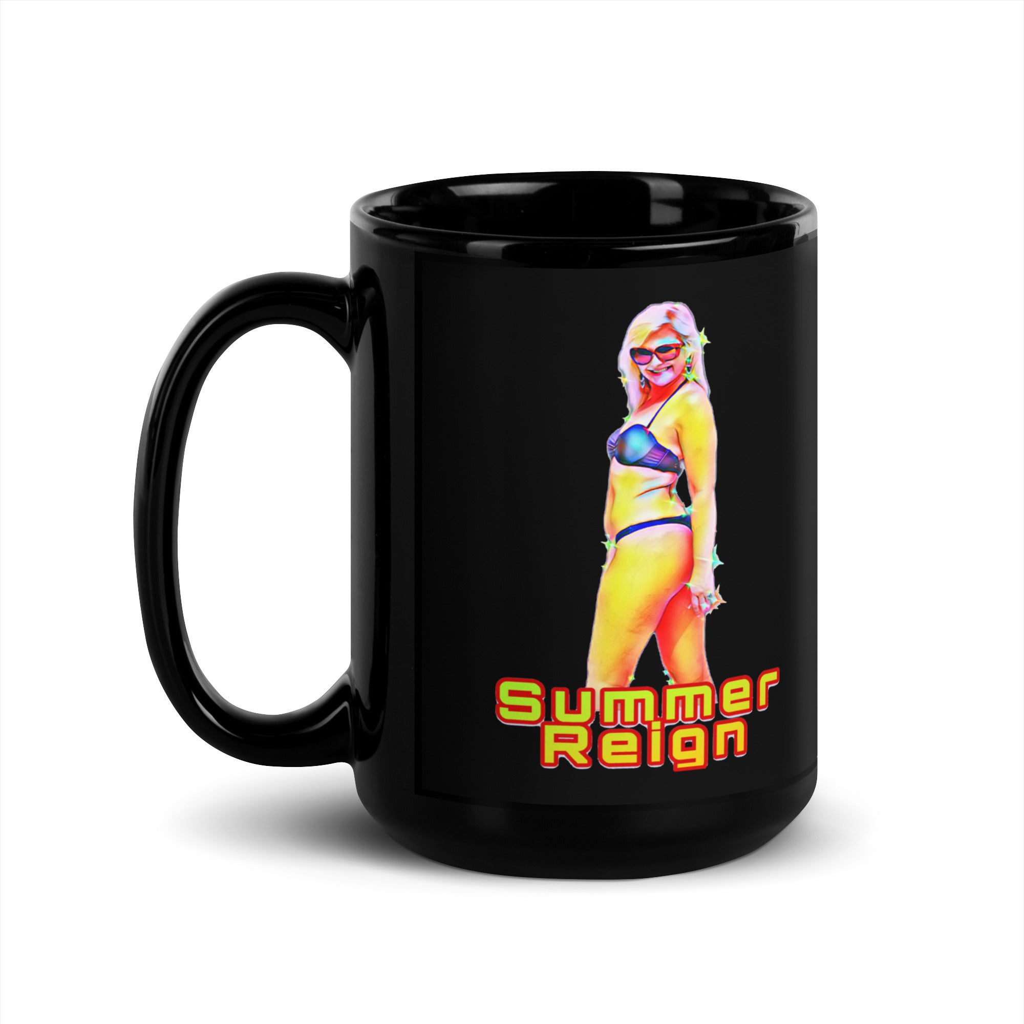 Summer Reign - Black Glossy Mug