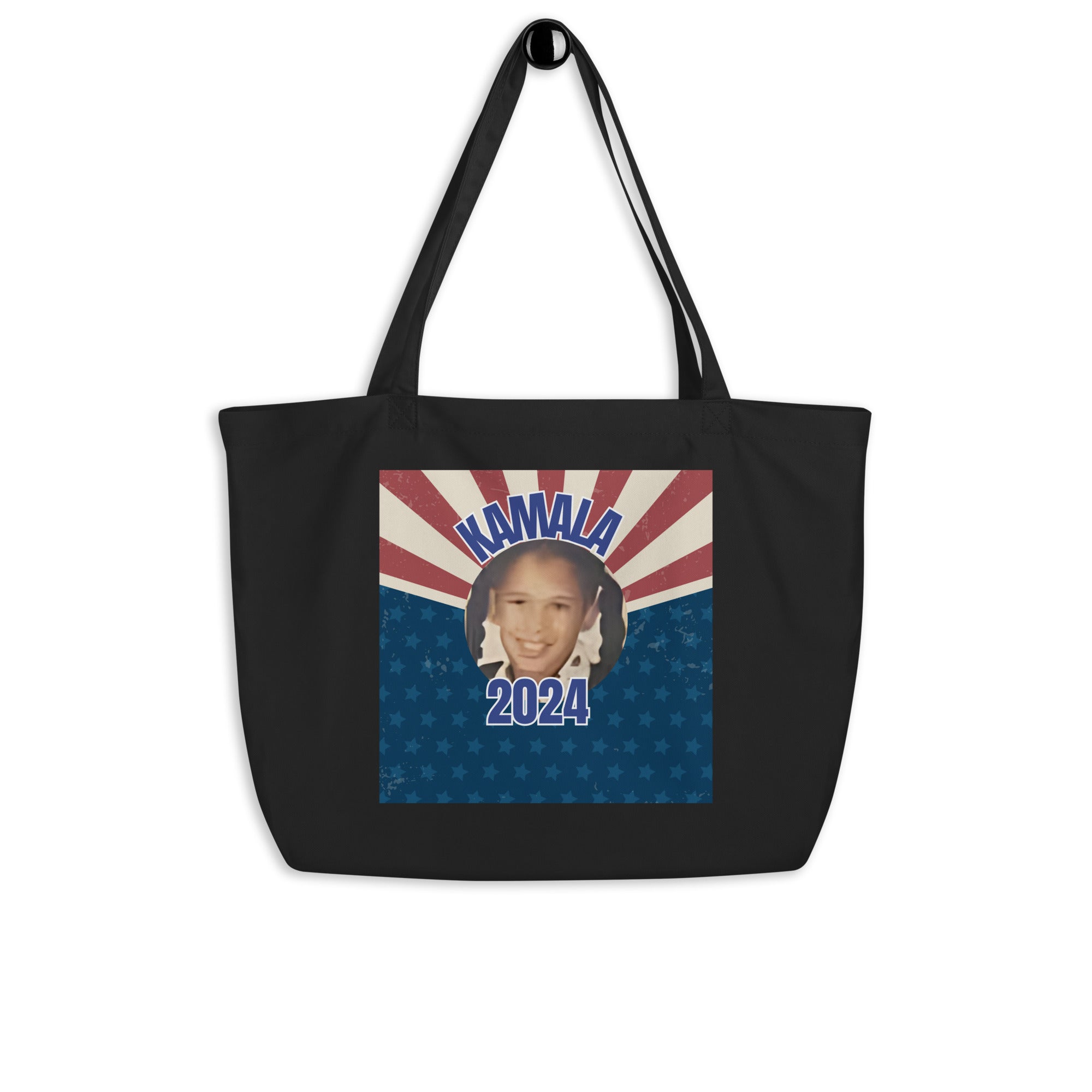 ChopMaster J - "A Girl Named Kamala" - Large organic tote bag