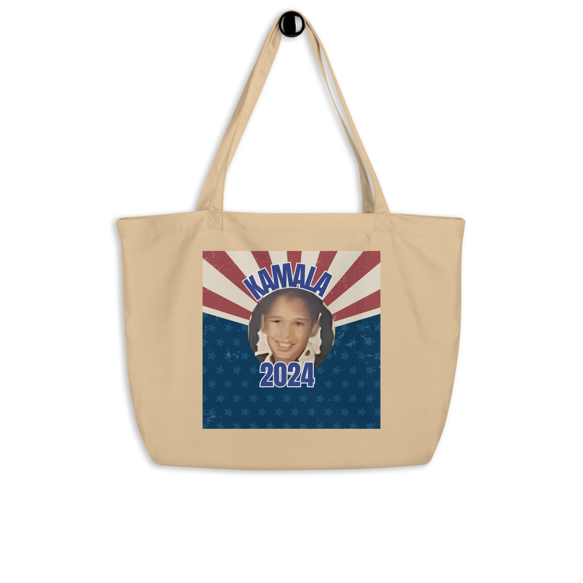 ChopMaster J - "A Girl Named Kamala" - Large organic tote bag