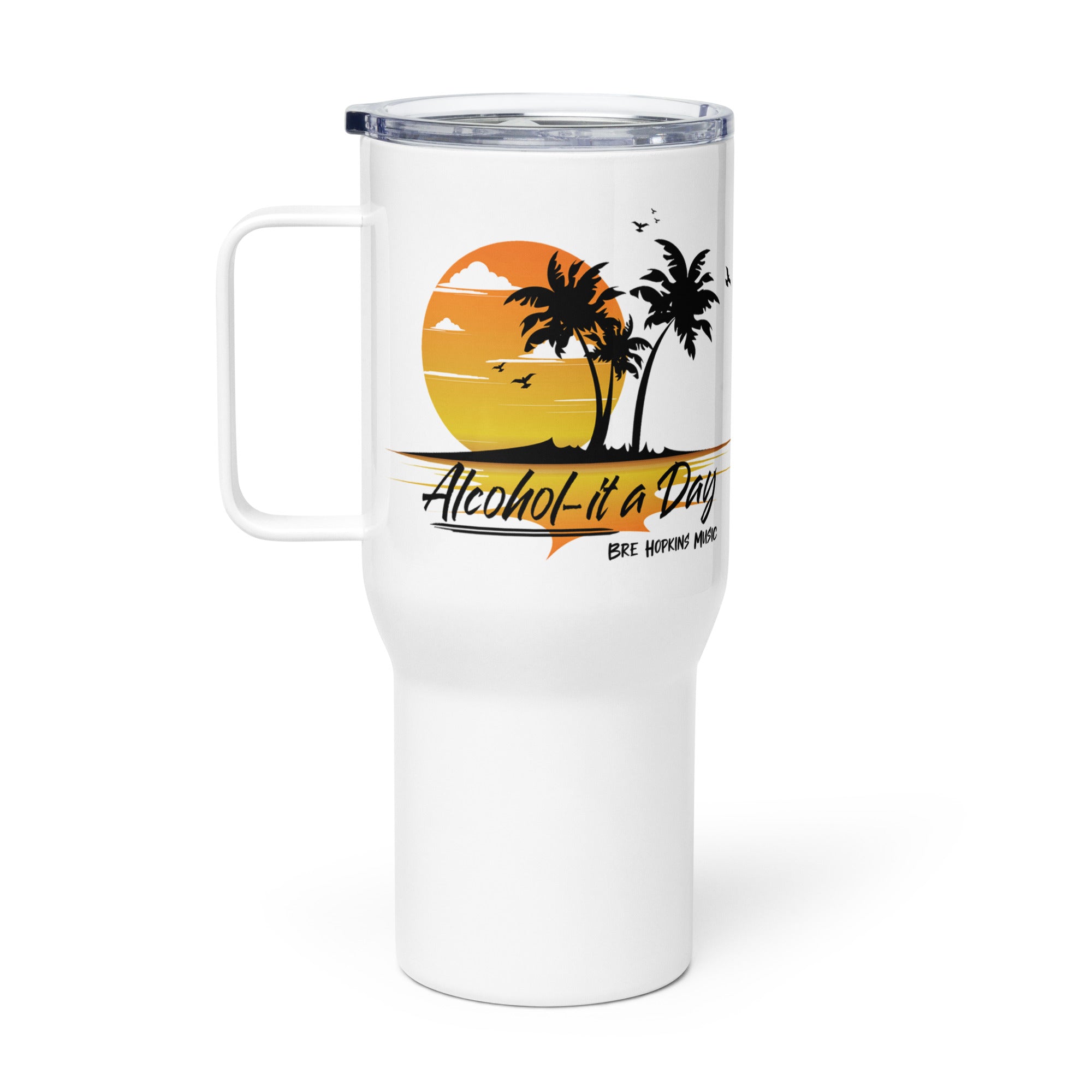 Bre Hopkins - Travel mug with a handle