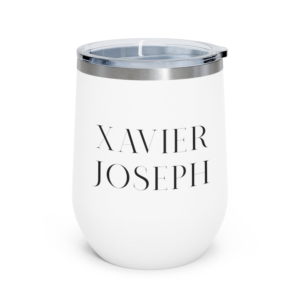 Xavier Joseph - Name - 12oz Insulated Wine Tumbler