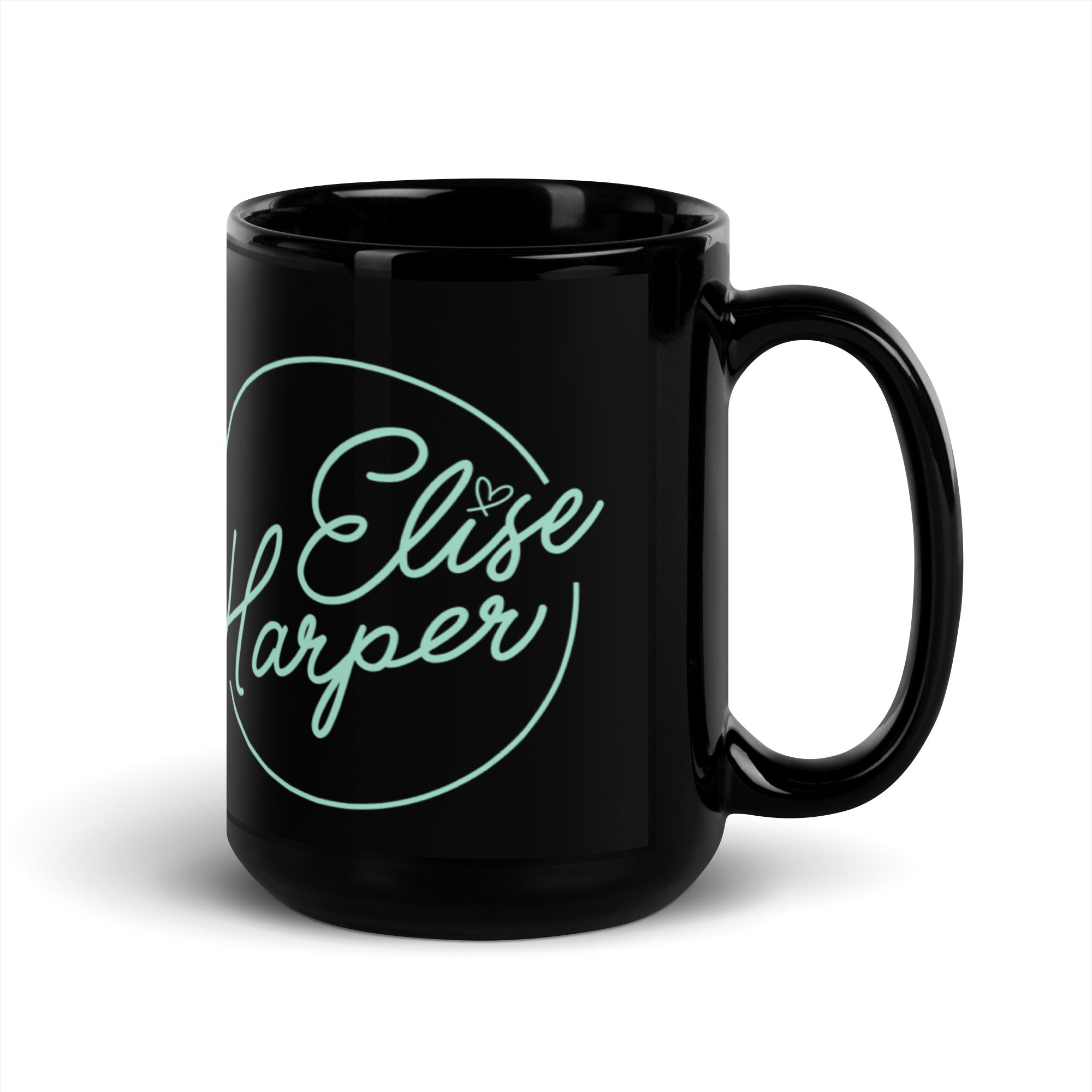 Elise Harper - Black Glossy Mug