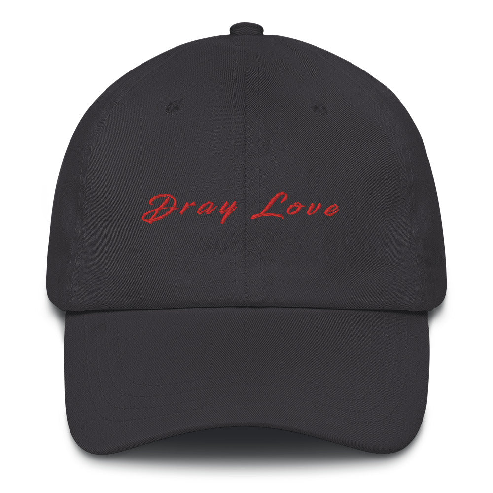 Dray Love - Dad hat (red embroidered)