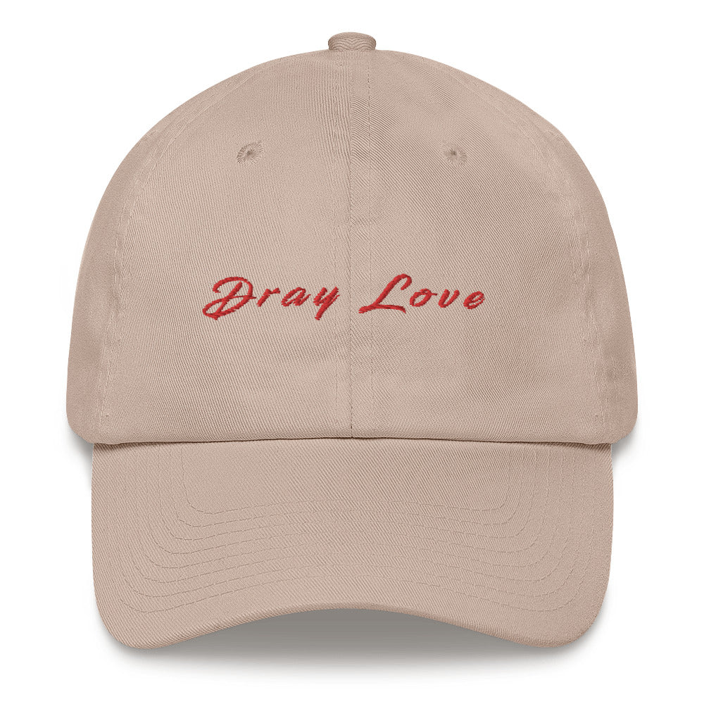 Dray Love - Dad hat (red embroidered)