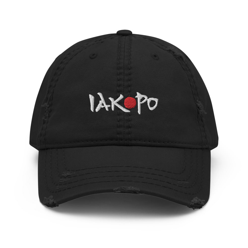 Iakopo - Distressed Dad Hat (embroidered)
