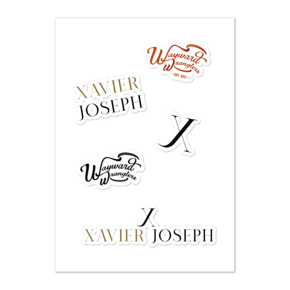 Xavier Name Sticker Xavier Joseph - Logo - Sticker sheet – Intercept Music