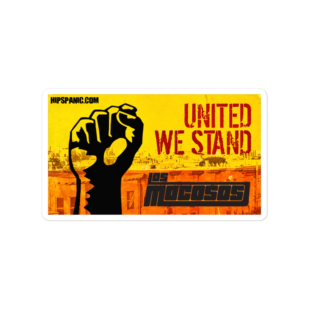 HipSpanic - "United We Stand" - Bubble-free stickers