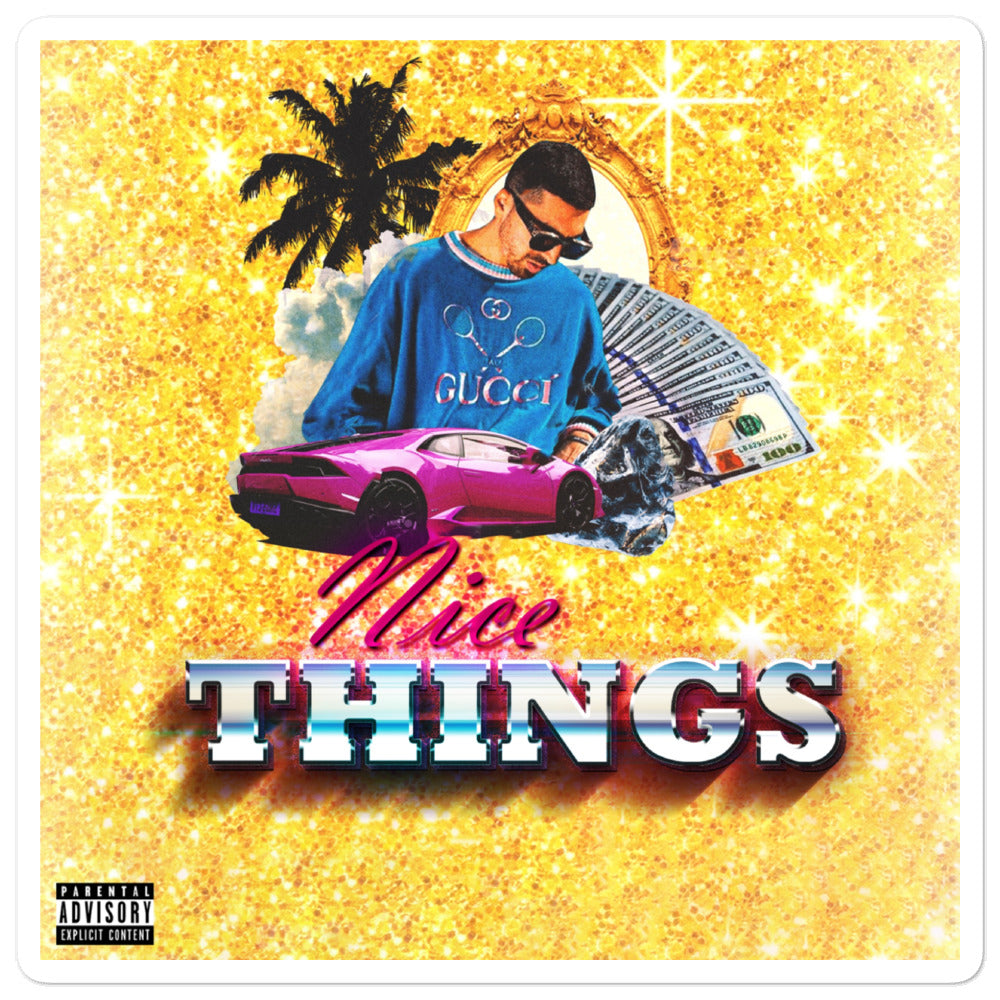 Sean Armani - "Nice Things" - Bubble-free stickers