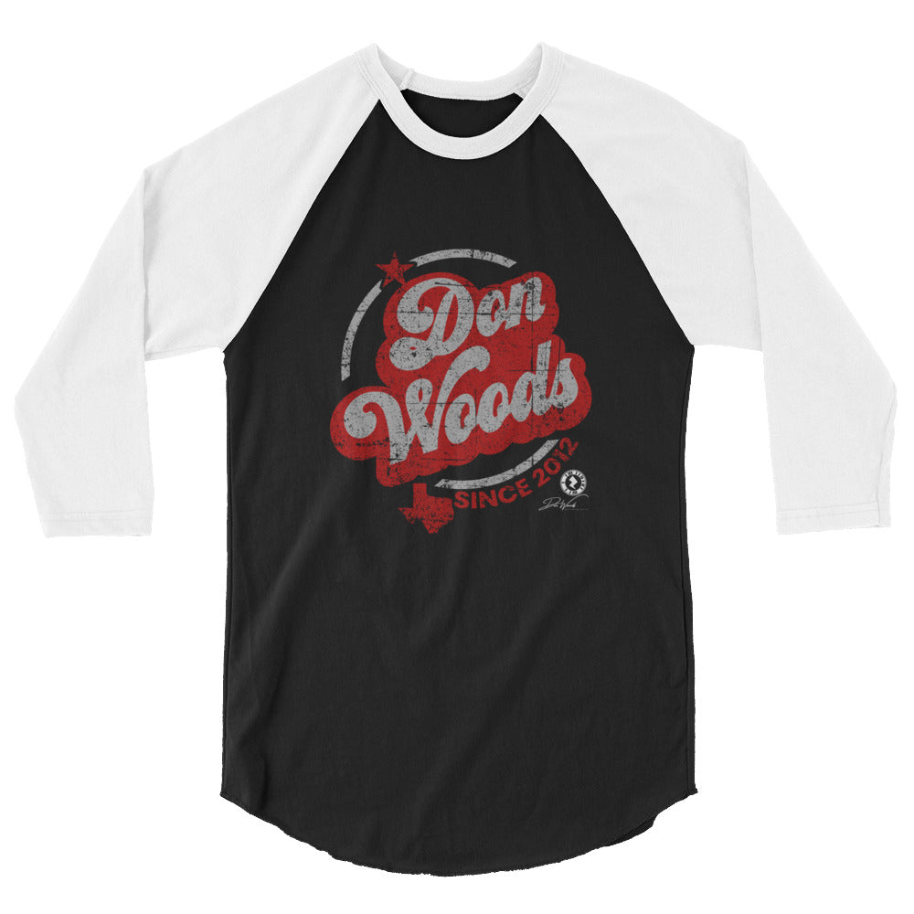 Don Woods - "Since 2012" - 3/4 sleeve raglan shirt