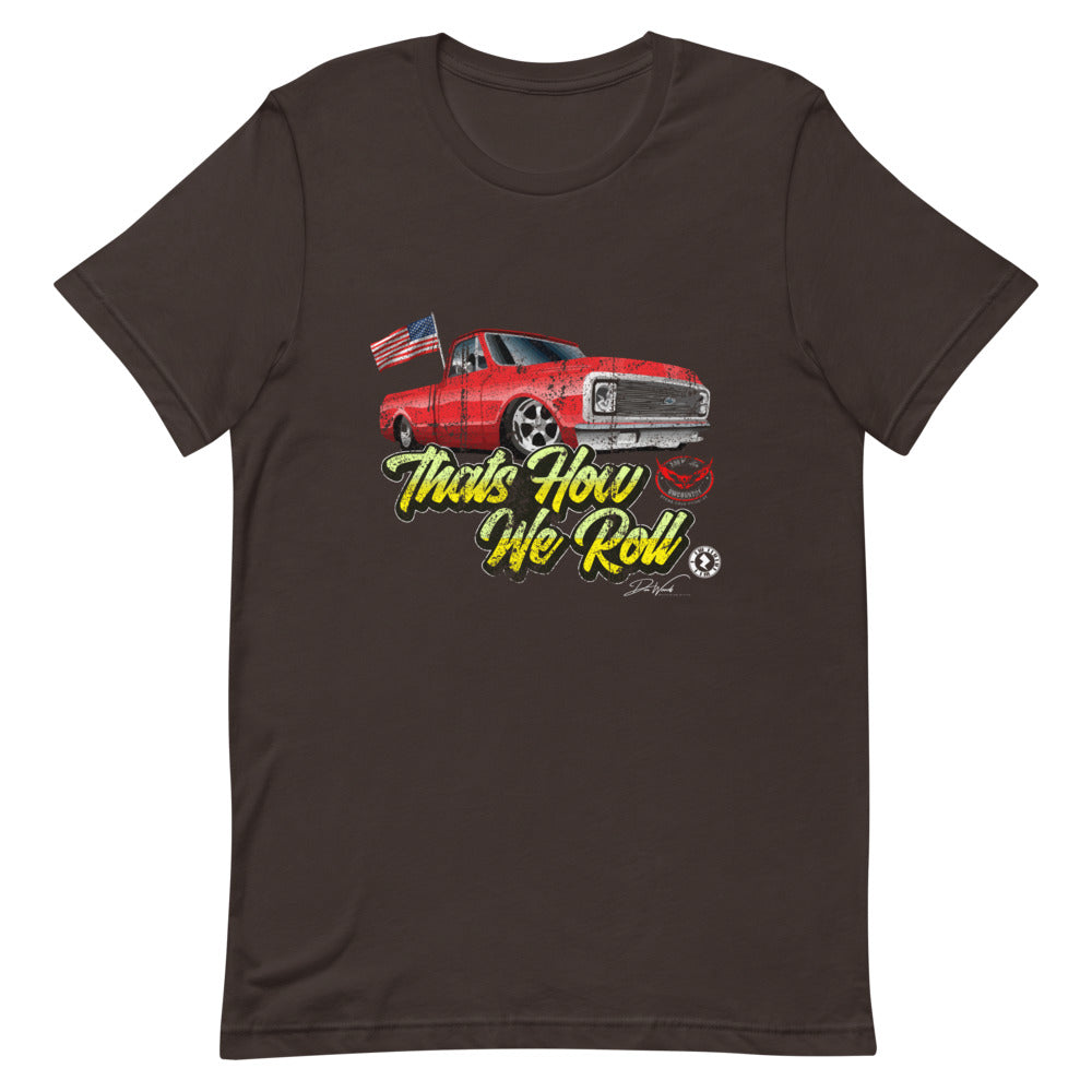 Don Woods - "That's How We Roll Red Truck" - Short-Sleeve Unisex T-Shirt