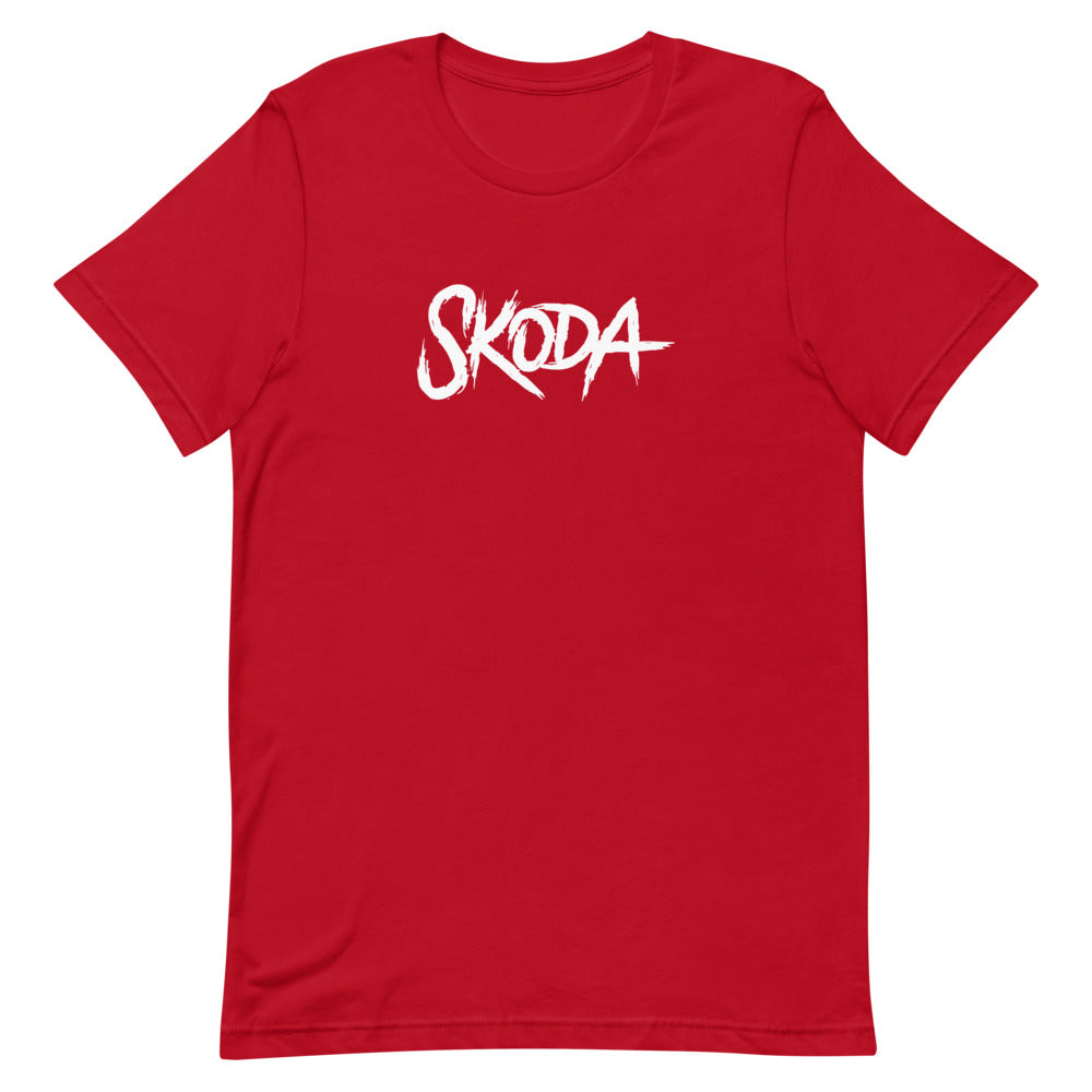 Skoda - "White Logo" - Short-Sleeve Unisex T-Shirt